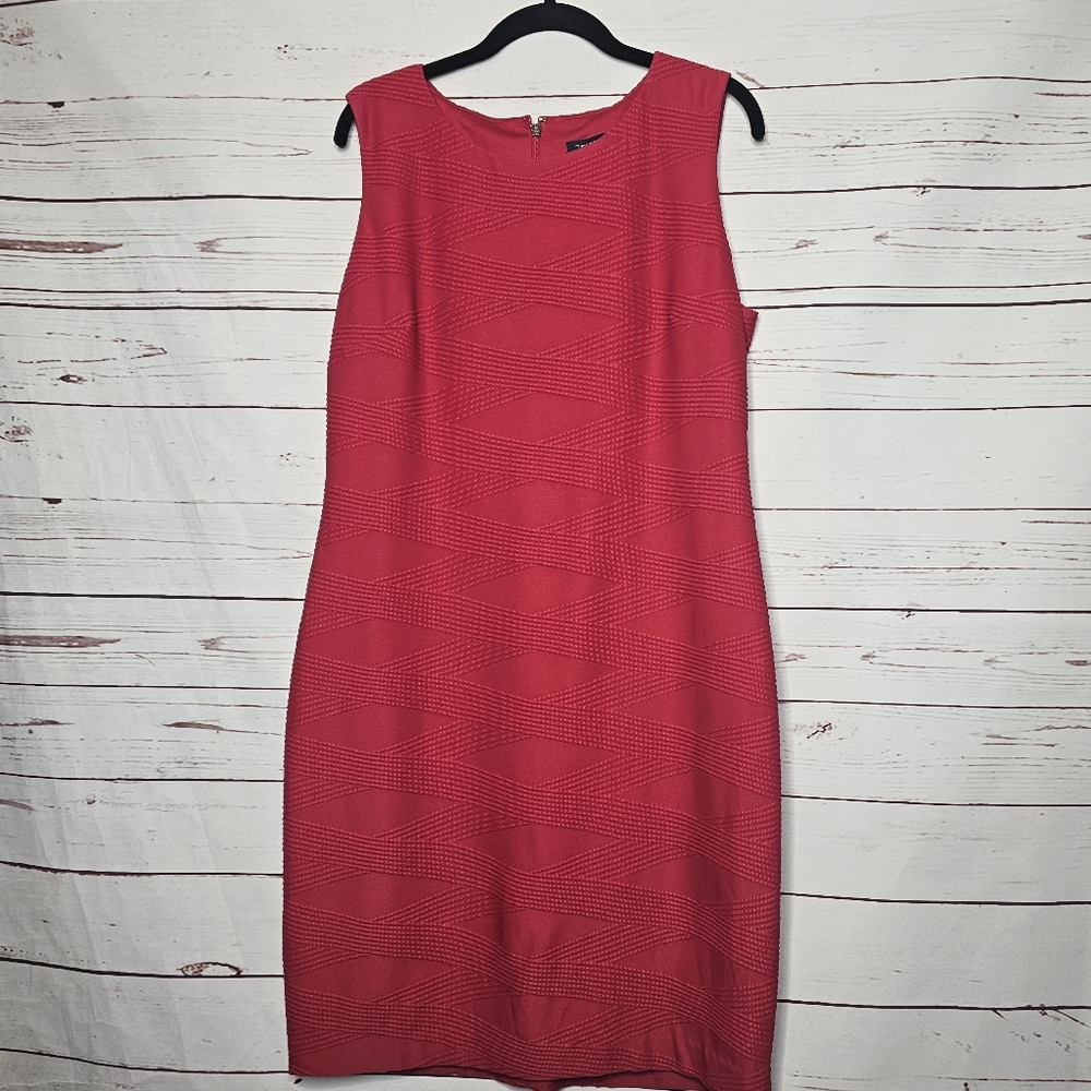 Tommy Hilfiger Red Sleeveless Shift Dress
